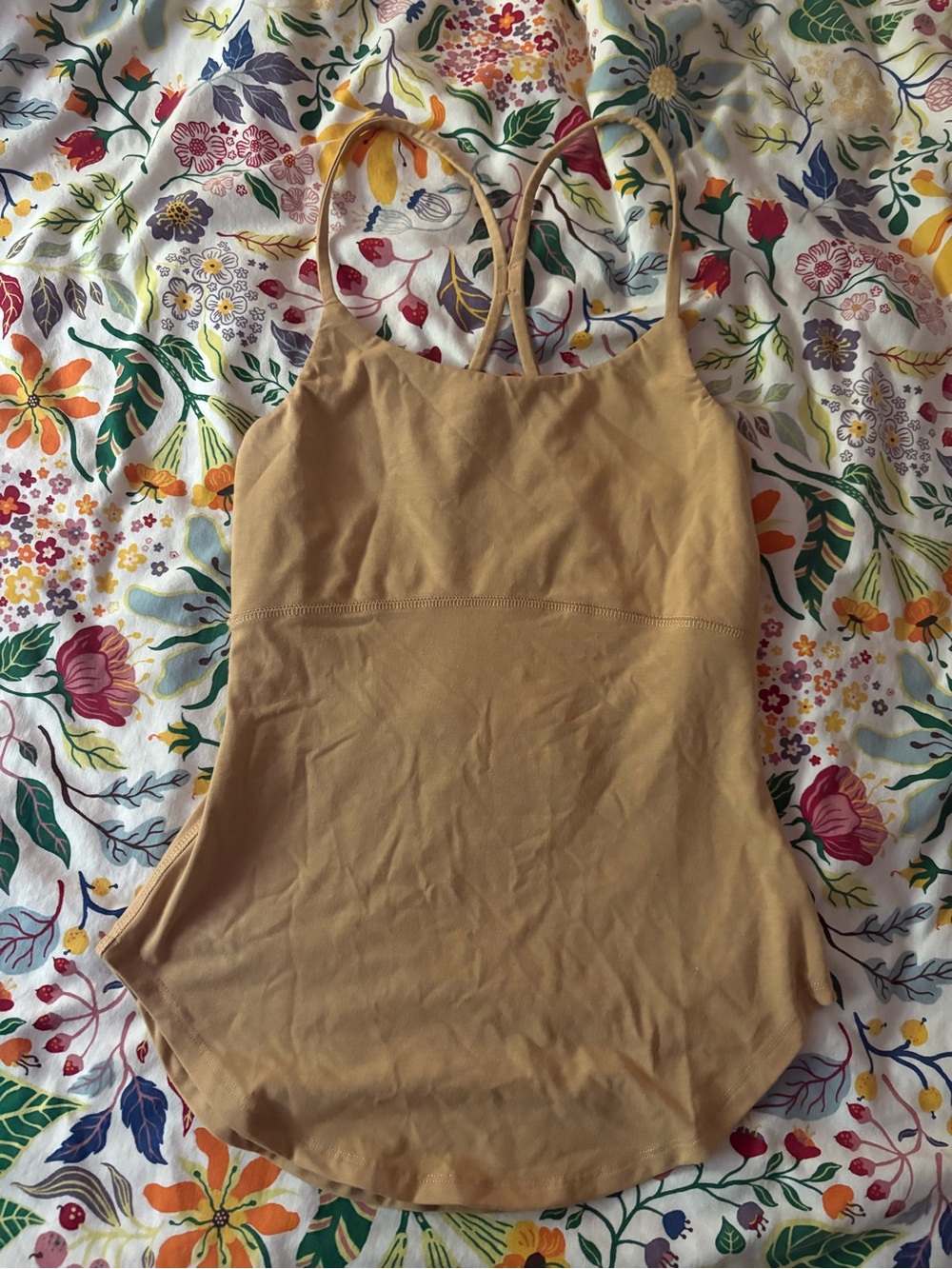 Chaser tan tank top size S
